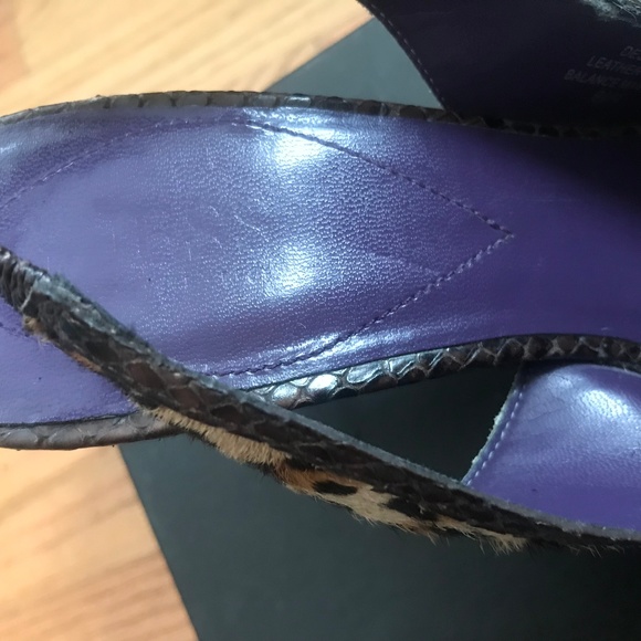 Guess leopard print pointy sling-back shoes sz 9.5 - Picture 6 of 6